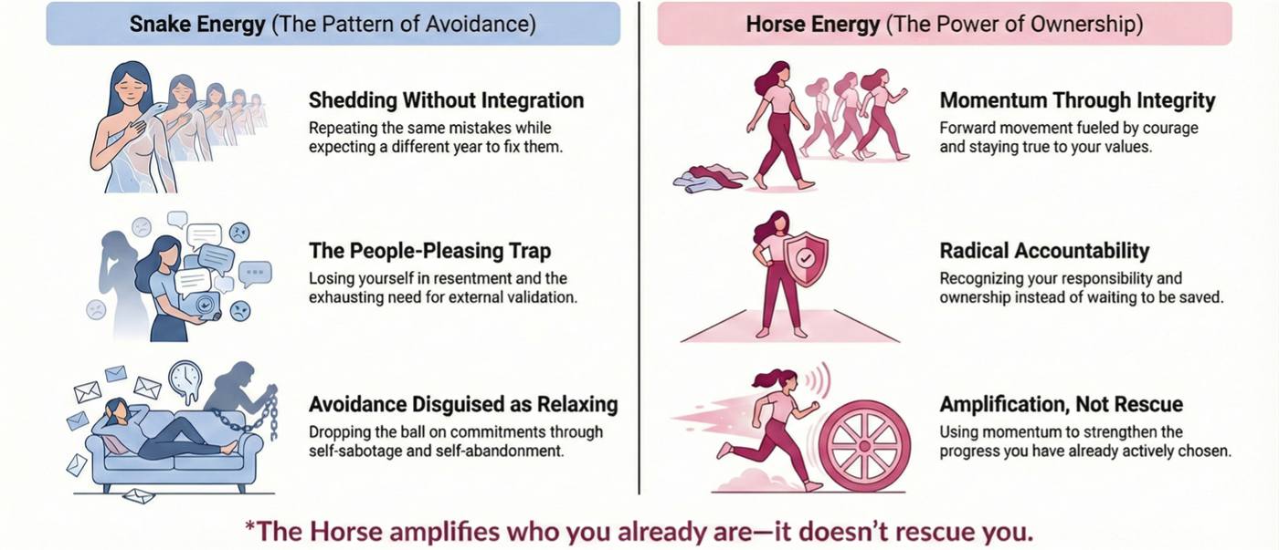 Snake energy versus horse energy: the pattern of avoidance versus the power of ownership